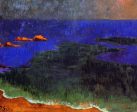 The Seat at Poldu: Sunset by Paul Serusier - Hand-Painted Oil Painting on Canvas For Discount