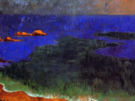 The Seat at Poldu: Sunset by Paul Serusier - Hand-Painted Oil Painting on Canvas For Discount