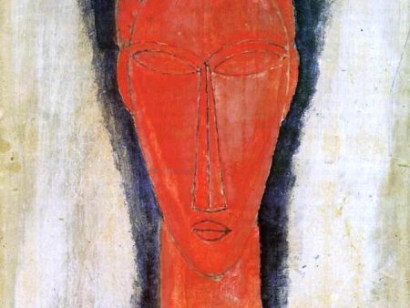 Study of a Head by Amedeo Modigliani - Hand-Painted Oil Painting on Canvas Supply