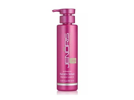 Nenuplaunama priemonė plaukams su keratinu Jenoris Keratin Velvet Intensive Leave-In JEN16260, 250 ml For Discount